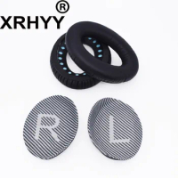 XRHYY Black Replacement Ear Pads Earpads Cushion For Bose QC 35 (QC35) and QC35 II (QC35 II) Headphones