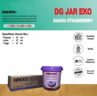 Dip Glaze Dakko 1Kg Rasa Dark Choco Tiramisu Greentea Taro Strawberry White Strawberry