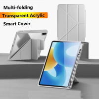 Multi-folding Soft Cover for Huawei Matepad 11 2023 11 2021 Pro 11 2022 Air 11.5 10.4 for Matepad Paper 10.3 Case with Pen Slot
