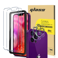 Tempered Glass Screen Protector 9H 2.5D Anti-glare Full Cover Camera Lens Protector For iPhone 12 13 Pro Max mini 100pcs/lot