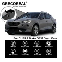 For Cupra Formentor Leon Born Dash Cam Dashcam Car Dash Camera 4K Wifi Front and Rear OEM Plug Play Auto Automatic Car DVR