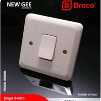 Broco Saklar Tanam Dinding Tembok 2 Tombol New Gee Series