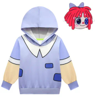 The Amazing Digital Circus Pomni Hoodies 3D Print Sweatshirt For Boy Girl Clothes Anime Hoodie Kids Fashion Clothing Tops Hooded