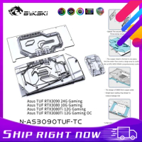 Bykski 3090 GPU Block With Active Waterway Backplane Cooler For ASUS TUF RTX 3080Ti 3080 Gaming Cooling Block Watercooler