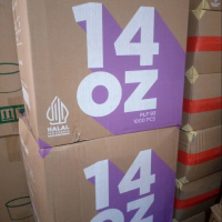 HP - Gelas Plastik CUP PLP PET 14 Oz 9,5gr DATAR Bening/Transparan POLOS Perkarton isi 1000pcs