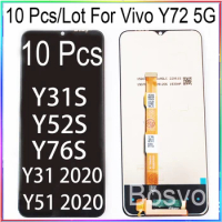 WholeSale 10 Pieces/Lot For Vivo Y72 5G Screen LCD Display With Touch Digitizer Y31S And Y31 2020 And Y51 2020 And Y52S Y76S