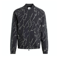 Adidas AOP SST TOP IZ3288 男 外套 夾克 運動 休閒 雙向拉鍊 尼龍 反光 黑