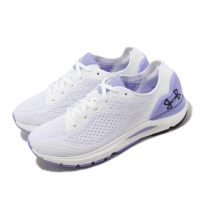 【UNDER ARMOUR】慢跑鞋 HOVR Sonic 6 白 紫 女鞋 緩震 運動鞋 UA(3026128104)