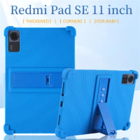 Case For Xiaomi RedMi Pad SE 11 inch 2023 Cover Kids Silicon Stand Cover funda For RedMi Pad SE 11'' Case