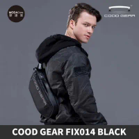 【摩達客】韓國進口COOD GEAR-FIX014都會黑風尚超酷男限定單肩包斜跨包4L (CG230247004)