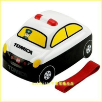 asdfkitty*TOMICA小汽車-警車雙層便當盒-可微波-日本正版商品