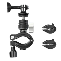 Motorcycle Bicycle Clip Bracket Adapter Mount For Gopro 12 Insta360 Action Camera Accessories