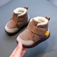 Winter Baby Shoes for Boys and Girls – Warm Fur Snow Boots for Children Ages 0–5 Years, Fashionable 