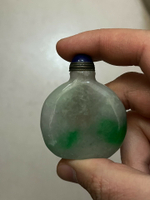 翡翠鼻煙壺，喜歡可以直接拍，尺寸4.5、5.5、1.5厘米