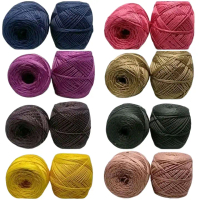( 10 gulung ) BENANG RAJUT D27 POLY KILAP DAN DOP POLYESTER Pack