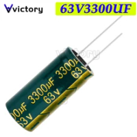 2PCS 63V3300UF 3300UF63V 18X40MM 63v 3300uf 18*40 Electro Electrolytic capacitor