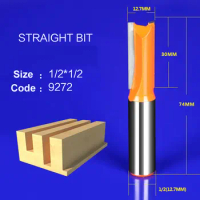 1pcs Straight Router Bit For Wood trimming end mill trimmer cleaning edge router bits woodworking tools milling cutter