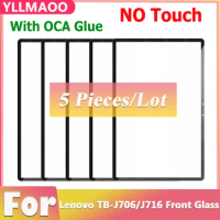 5 PCS Glass + OCA For Lenovo Tab P11 Pro TB-J706 J706 J706F J706L TB-J716 J716F/N Touch Screen LCD Front Outer Glass Panel