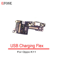 10PCS NEW For Oppo K11 K11x USB Charging Board Dock Port Flex Cable Repair Parts
