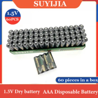 High Quality 60PCS One Box AAA 1.5V Disposable Alkaline Dry Battery for CD Player Wireless Mouse Keyboard Camera Flash Toy