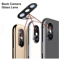 for Apple iPhone X XS Max XR Replacement Rear Glass Back Camera Lens Part And 3m Adhesive