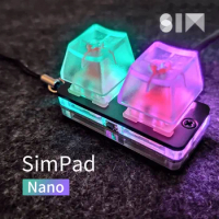 SimPad Nano OSU Mini Keyboard Touch Wheel Axle Tester Gaming Keypad Osu Support Red Switch Gaming Mechanical Keyboard