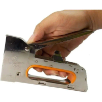 Gun Tacker Staples Staple Stapler Tembak Kertas Kayu Jok 13/4-6-8mm - Gun Tacker
