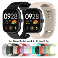 Silicone Band For Redmi Watch 4 Smart Watch Bracelet For Xiaomi Mi band 8 Pro Watch Strap WristBands Replacement Accessories