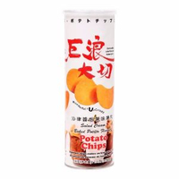 內地直送 - 马来西亚进口膨化EDO Pack 巨浪大切 番茄芝士香辣原味薯片150g港