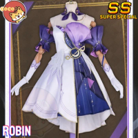 Star Rail Robin Cosplay Costume Game Honkai Star Rail Halovian Singer Robin Cosplay Halloween Costume Robin Cosplay CoCos-SS