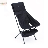 高背月亮椅釣魚椅露營摺疊椅子便攜戶外超輕鋁合金躺椅