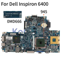 KoCoQin CN-0MD666 0MD666 For Dell Inspiron 6400 Laptop motherboard DA0FM1MB6E7 945 Mainboard