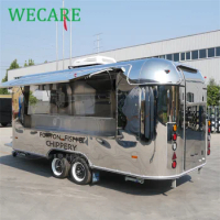 WECARE Custom Hot Dog Cart Snack Food Coffee Trailer Ice Cream Truck Street Mobile Kitchen Airstream Food Truck Fully Equipped