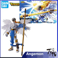 Bandai Original Digimon Adventure Anime Figure-rise Angemon Action Figure Toys for Kids Gift Collectible Model Ornaments