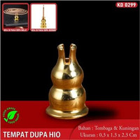 Hiolo Tembaga Naga Hiulo Tembaga Tempat Hio Emas Kuningan Hio Dupa Kuningan Hiolo Tempat Dupa 2PC TE