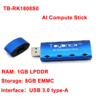 TB-RK1808S0 AI Compute Stick Multiple Development Modes Support Secondary Development,Support Windows, Linux intel NCS2