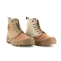 【PALLADIUM】 PAMPA SHADE 75周年 軍靴紀念系列 男女段 77953299 磚紅色_FEEL9S-US7/25CM