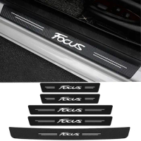 Car Door Threshold Sill Protective Rear Trunk Bumper Guard Sticker Decals for Ford Focus Logo RANGER FUSION Fiesta Accessories