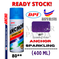 ANCHOR SPARKLING SERIES CAN SPRAY PAINT CAT SPRAY TIN 80 80** SPAKLING VIOLET PURPLE UNGU 100% ORIGI