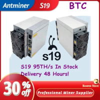 Free Shipping Bitmain Antminer ASIC Miner SHA256 Bitcoin Antminer S19 95th/s 99th/s 104th/s With PSU BTC Antminer In Stock
