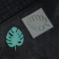 Leaf Shape 3D Silicone Monstera Palm Fern Mold Turtle Leaf Fondant Cake Decorating Tools Cupcake Sugarcraft Chocolate Molds