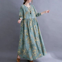 NADIA DRESS TIPIS - FLORAL OVERSIZED DRESS PREMIUM RETRO M