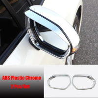 ABS Chrome/Carbon fibre For Toyota Sienta 2015-2019 Side Car rearview mirror block rain eyebrow Cover Trim Sticker accessories