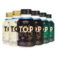 其他品牌 - 韓國進口TOP麥馨咖啡東西Maxim拿鐵/美式黑咖啡275ml罐即飲咖啡