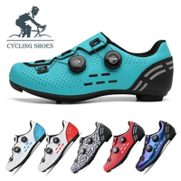 2023 Bike Cleats Men's Carbon Sport speed bike shoes Bike shoes clip-on pedals Spd road bike sneakers