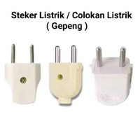 Steker Listrik - Colokan Listrik - Steker Arde Listrik - Steker Listrik Arde - Steker Gepeng - Colok