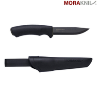 MORAKNIV 高碳鋼直刀/露營小刀/獵刀 Bushcraft Black 10791 / 12490 黑 瑞典製