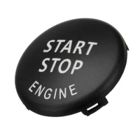 Front Button Switch Cover Button Switch Cover Black Start Stop For BMW E70 X6 E71 Switch Cover Practical To Use Car Spare Parts