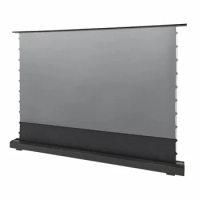120 Inch Motorized Floor Rising Projection Screen Integrated Cabinet For 4K/8K UST Laser Projector Screen