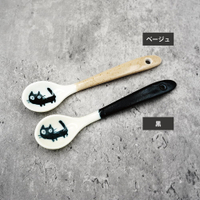 日本製 美濃燒 黑貓湯匙 陶瓷湯匙 咖啡匙 攪拌匙 小圓匙 咖啡勺 湯匙 黑貓 貓咪 日式餐具 美濃燒